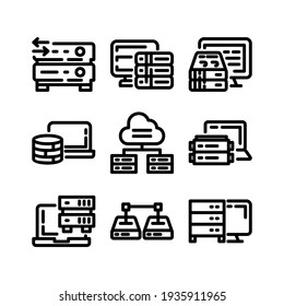 database icon or logo isolated sign symbol vector illustration - Collection of high quality black style vector icons
