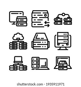 Datenbanksymbol oder Logo einzeln auf Zeichen, Vektorgrafik - Kollektion von Vektorsymbol in hoher Qualität
