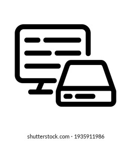 icono de base de datos o logotipo símbolo de signo aislado ilustración vectorial - iconos vectoriales de estilo negro de alta calidad
