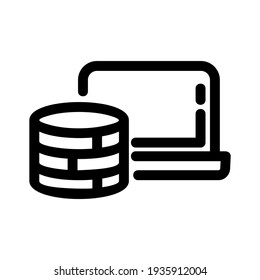database icon or logo isolated sign symbol vector illustration - high quality black style vector icons
