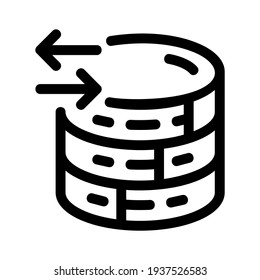 database icon or logo isolated sign symbol vector illustration - high quality black style vector icons
