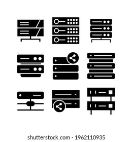 database icon or logo isolated sign symbol vector illustration - Collection of high quality black style vector icons
