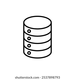 Database icon logo set vector