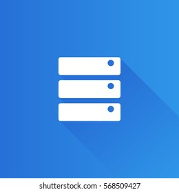 Database icon in Metro user interface color style. Hard disk file server