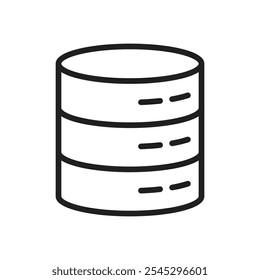Signo de conjunto de esquema de icono de base de datos