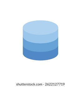 Database icon representing data storage, cloud storage, or data management in minimalistic design