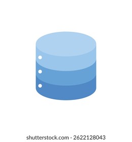 Database icon representing data storage, cloud storage, or data management in minimalistic design