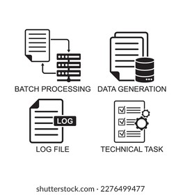 database icon , server icon vector