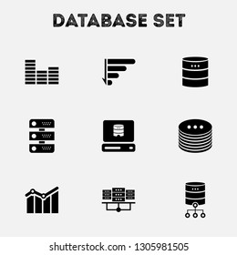 Database Icon Set Stock Vector (Royalty Free) 1305981505 | Shutterstock