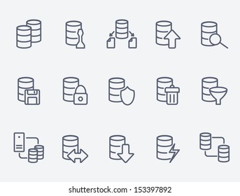 Database icon set