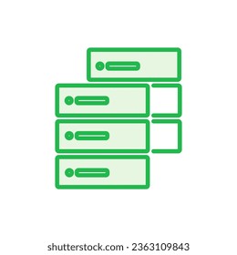 Database icon set. database vector icon