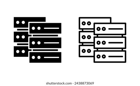 Database icon set. database vector icon