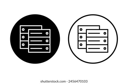 Database icon set. database vector icon