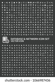 Database icon set vector design