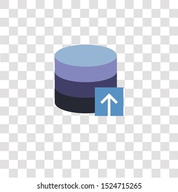 database icon sign and symbol. database color icon for website design and mobile app development. Simple Element from interaction assets collection for mobile concept and web apps icon.