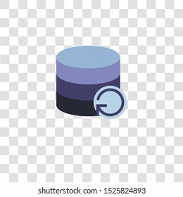 database icon sign and symbol. database color icon for website design and mobile app development. Simple Element from interaction assets collection for mobile concept and web apps icon.