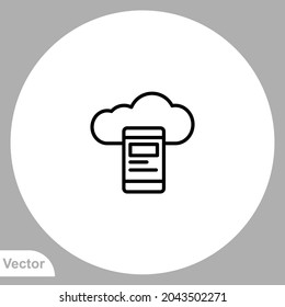 Database icon sign vector,Symbol, logo illustration for web and mobile