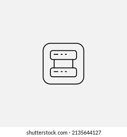 Database icon sign vector,Symbol, logo illustration for web and mobile