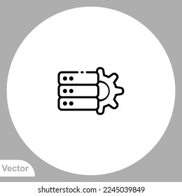 Database icon sign vector,Symbol, logo illustration for web and mobile