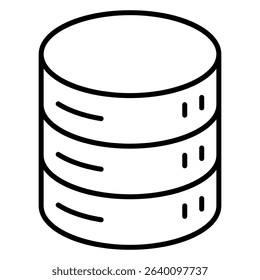 Database icon, simple design, vector illustration