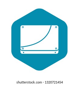 Database icon in simple style isolated on white background