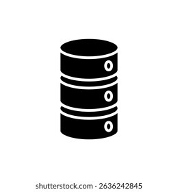 Símbolo de ícono de base de datos para App y Sitios web. símbolo de base de datos