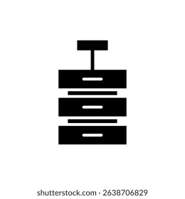 Database icon symbol for apps and websites. database sign and symbol