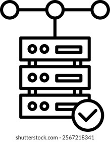 Database Icon Symbol Art Sign