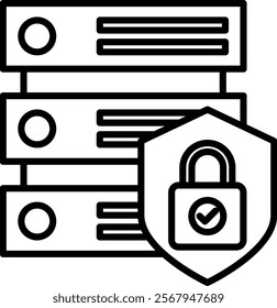 Database Icon Symbol Art Sign