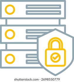 Signo de arte de símbolo de icono de base de datos