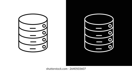Database icon symbol concept for graphic design, Website, UI. EPS