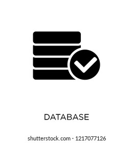 Database icon. Database symbol design from Programming collection. Simple element vector illustration on white background.