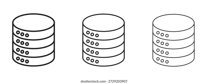 Datenbank-Symbol für Info-Grafik, Design-Elemente und Websites