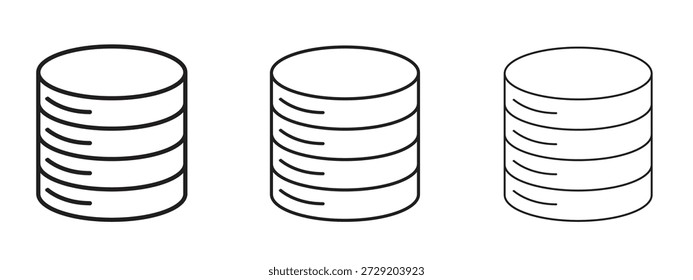 Datenbank-Symbol für Info-Grafik, Design-Elemente und Websites