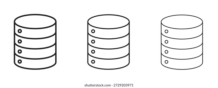 Datenbank-Symbol für Info-Grafik, Design-Elemente und Websites