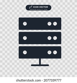 database icon symbol template for graphic and web design collection logo vector illustration