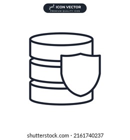 database icon symbol template for graphic and web design collection logo vector illustration