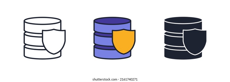 database icon symbol template for graphic and web design collection logo vector illustration