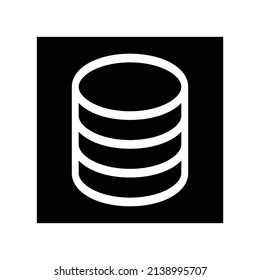 database icon, technology icon vector illustration.