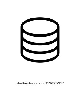 database icon, technology icon vector illustration.