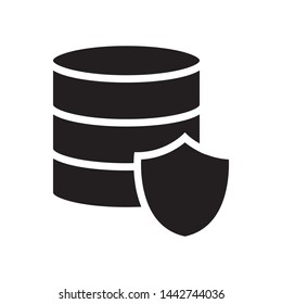 Database icon in trendy flat style design. Vector graphic illustration. Suitable for website design, logo, app, and ui. EPS 10.