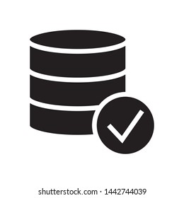 Database icon in trendy flat style design. Vector graphic illustration. Suitable for website design, logo, app, and ui. EPS 10.