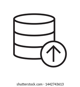 Database icon in trendy outline style design. Vector graphic illustration. Suitable for website design, logo, app, and ui. Editable vector stroke. EPS 10.