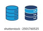 Database icon vector. database vector icon