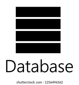 Database icon vector