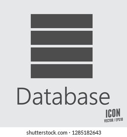 Database icon vector