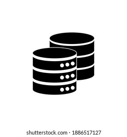 Database icon vector. database vector icon