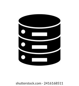 Database icon vector. database vector icon