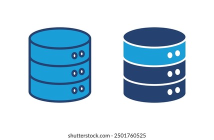 Database icon vector. database vector icon