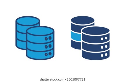 Database icon vector. database vector icon